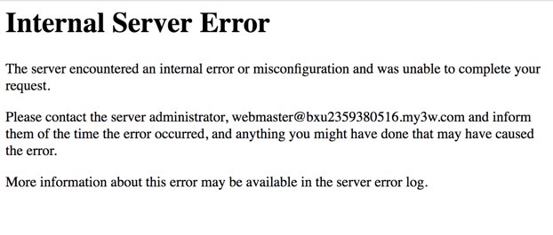 阿里云主机不能装wordpress，出现Internal Server Error解决方法