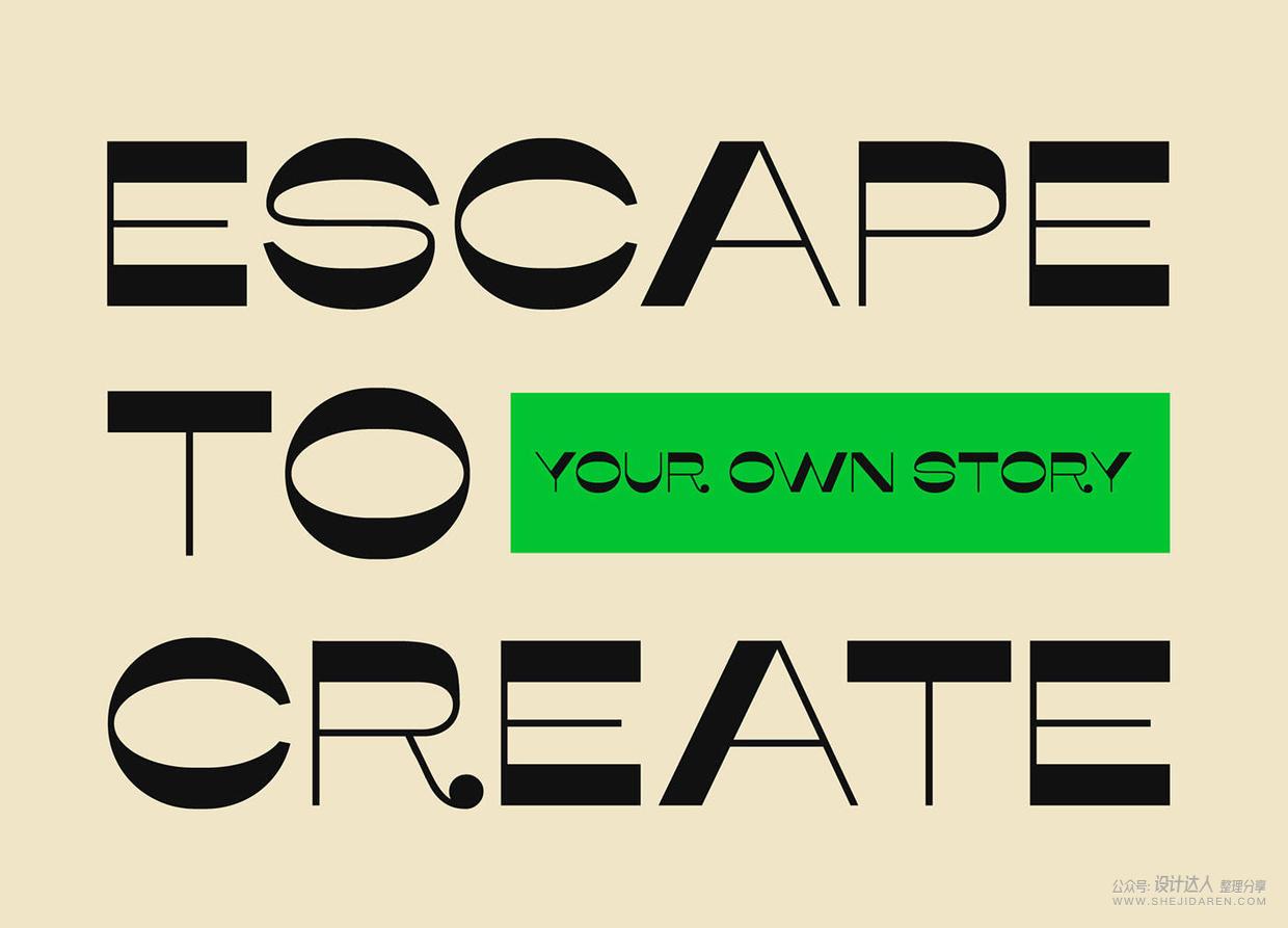 小众而时髦的逆反差字体，你值得拥有