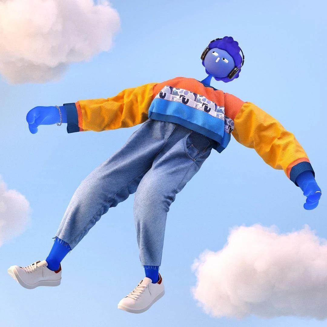 Cabeza Patata情侣设计师强强联手：女生平面插画，男生3D设计