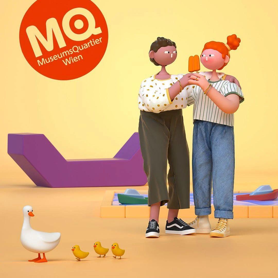 Cabeza Patata情侣设计师强强联手：女生平面插画，男生3D设计