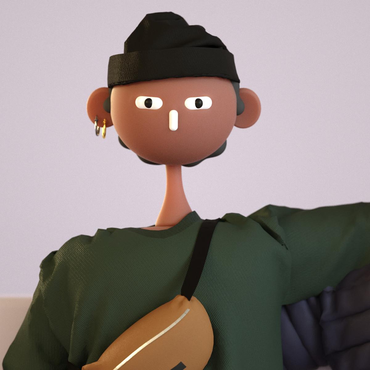 Cabeza Patata情侣设计师强强联手：女生平面插画，男生3D设计