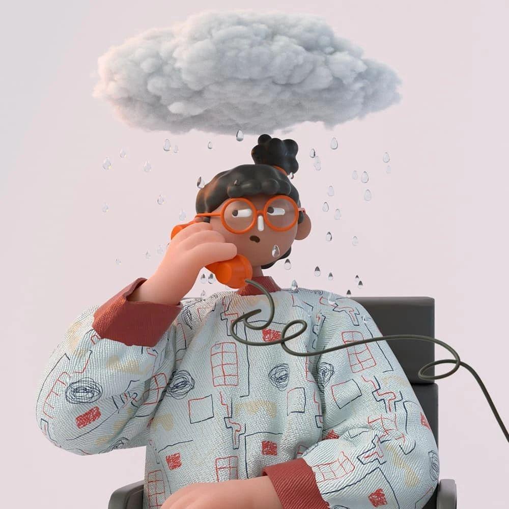 Cabeza Patata情侣设计师强强联手：女生平面插画，男生3D设计