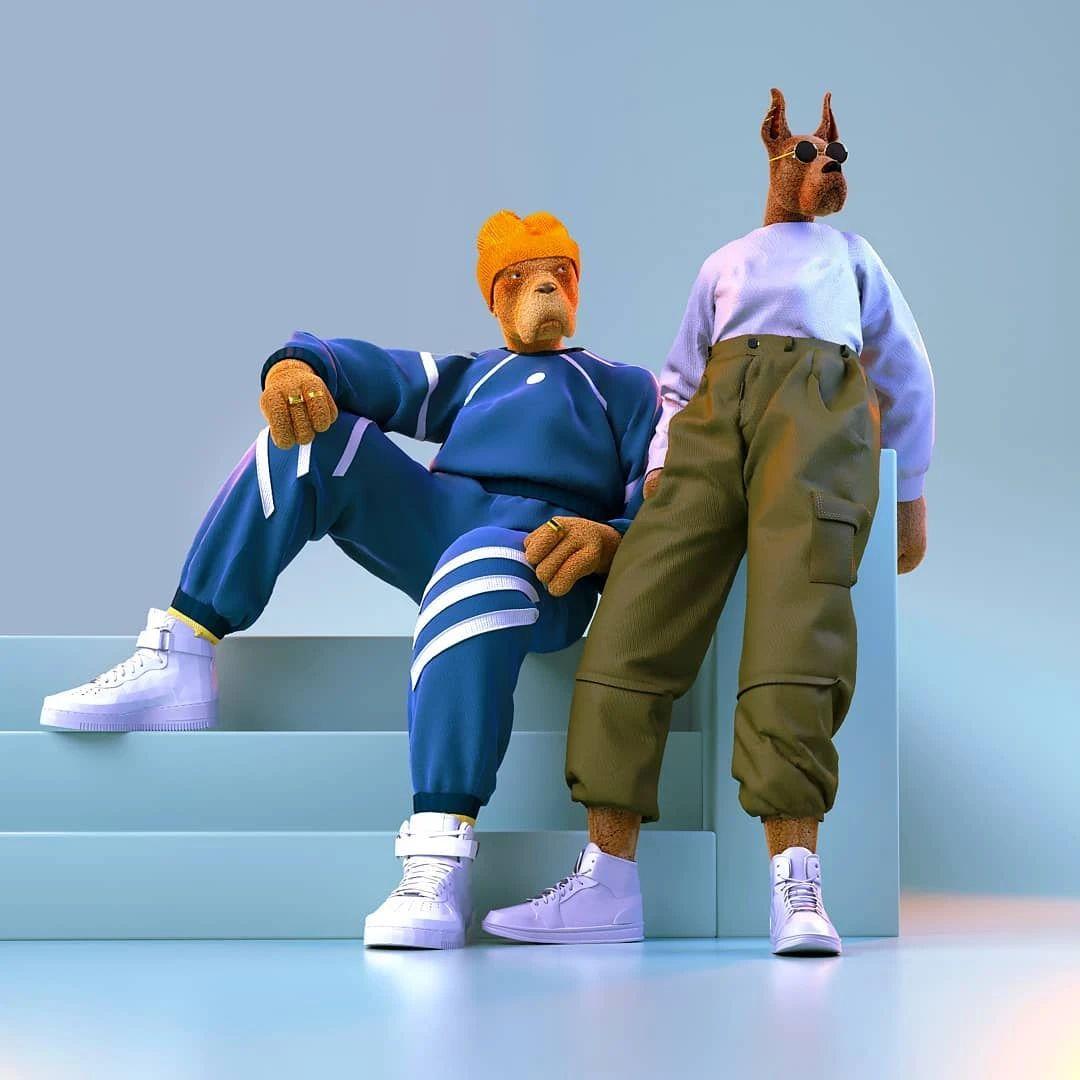 Cabeza Patata情侣设计师强强联手：女生平面插画，男生3D设计