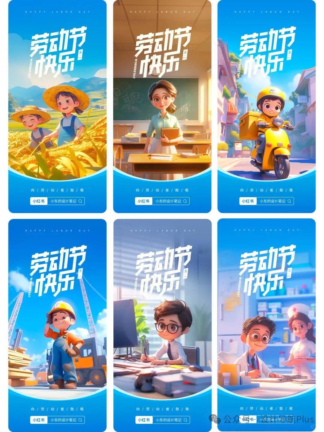 AIGC绘画：五一劳动节海报设计，向劳动者致敬